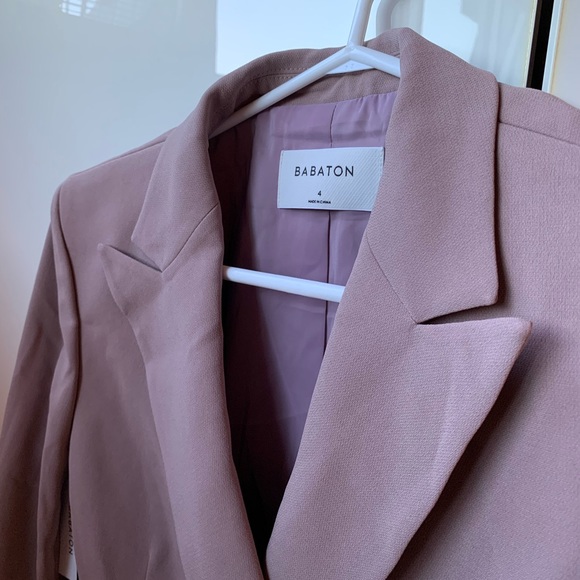 Babaton Pelli Blazer in Dusty Mauve - Picture 1 of 11
